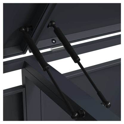 Gasdruckfedern Mülltonnenbox – Deckelhalterung von innen