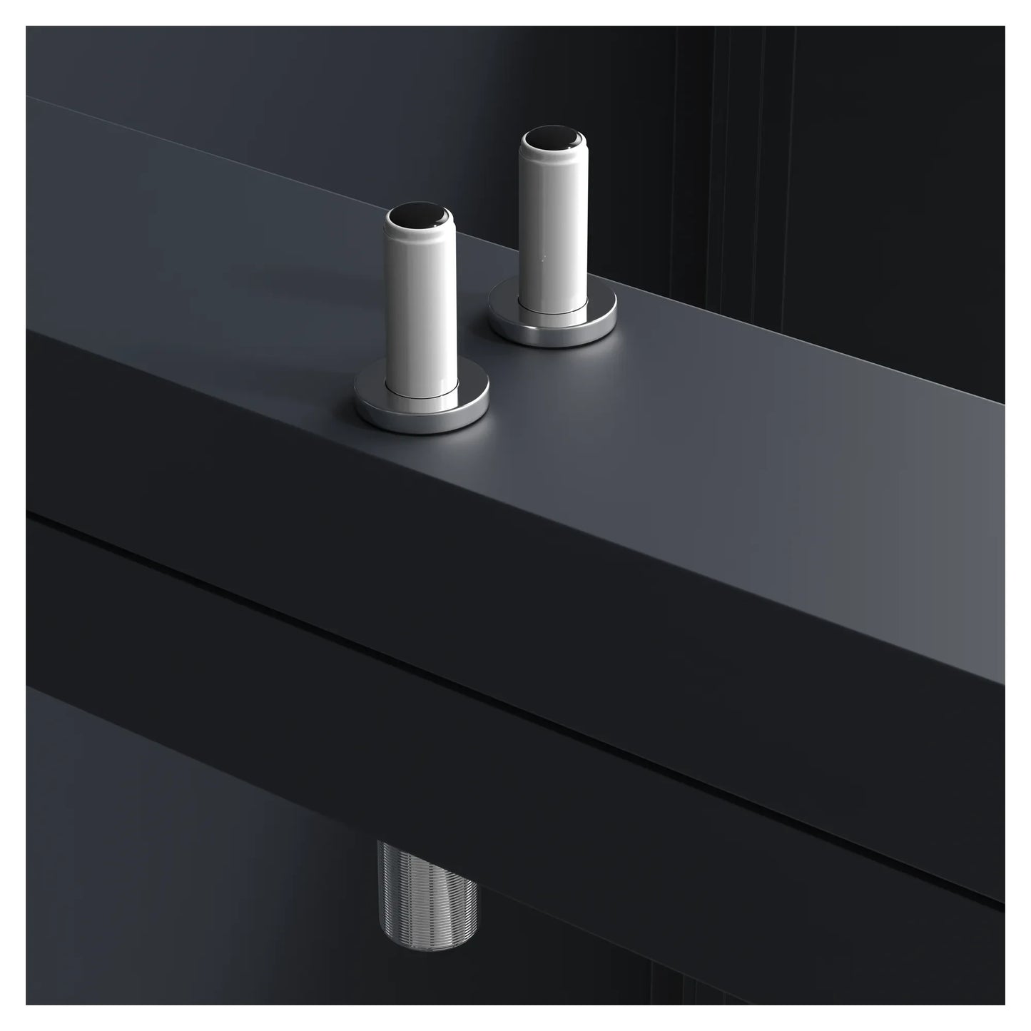 Scharnierstifte Mülltonnenbox – Deckelaufhängung Detail