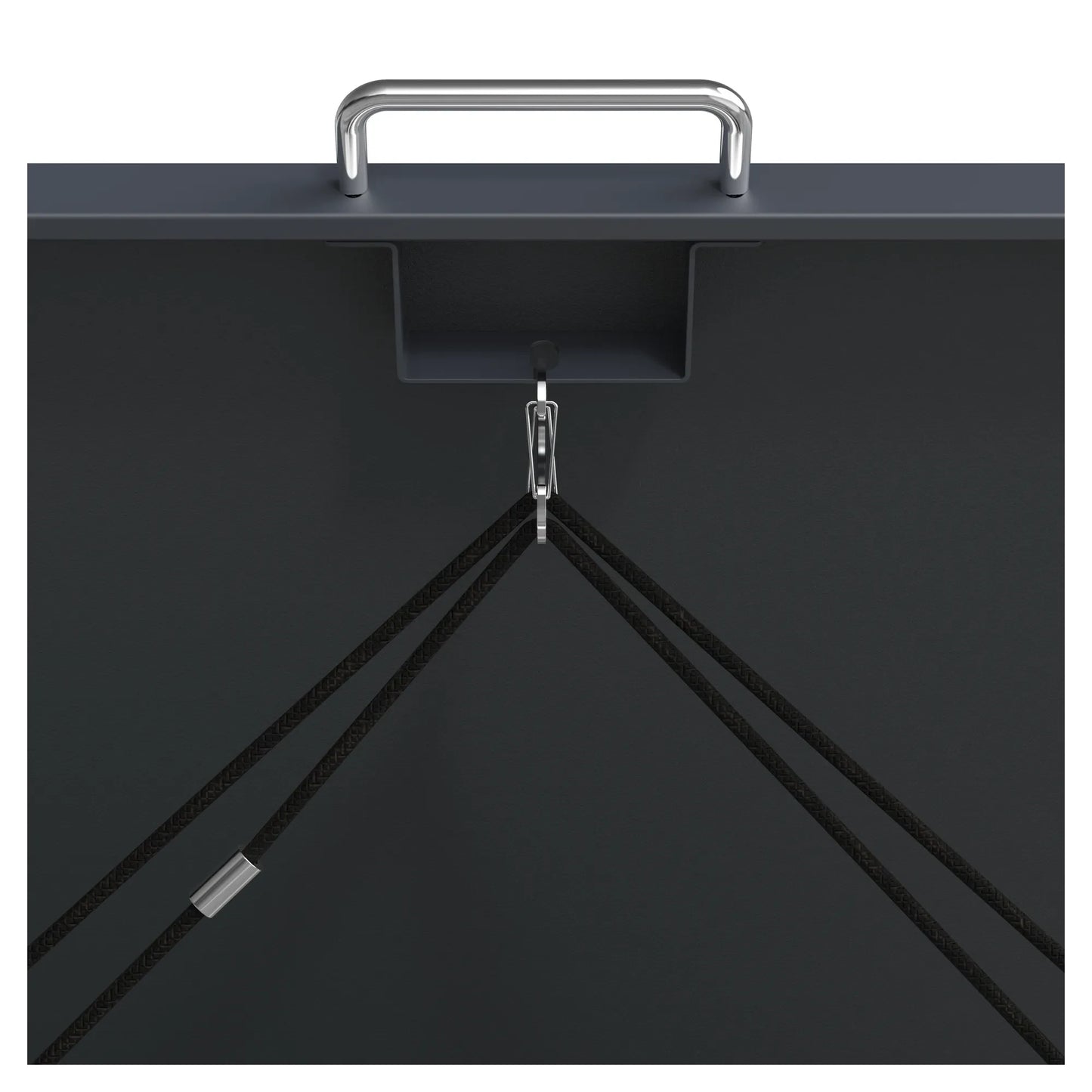 Edelstahlgriff mit Koppelseil – Deckel hebt Tonnendeckel automatisch