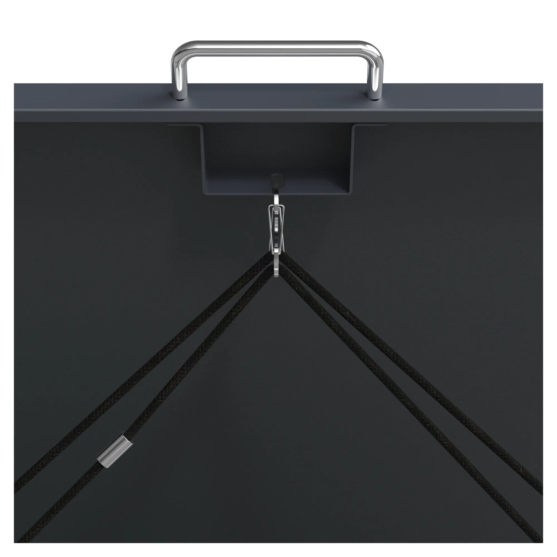 Edelstahlgriff mit Koppelseil – Deckel hebt Tonnendeckel automatisch